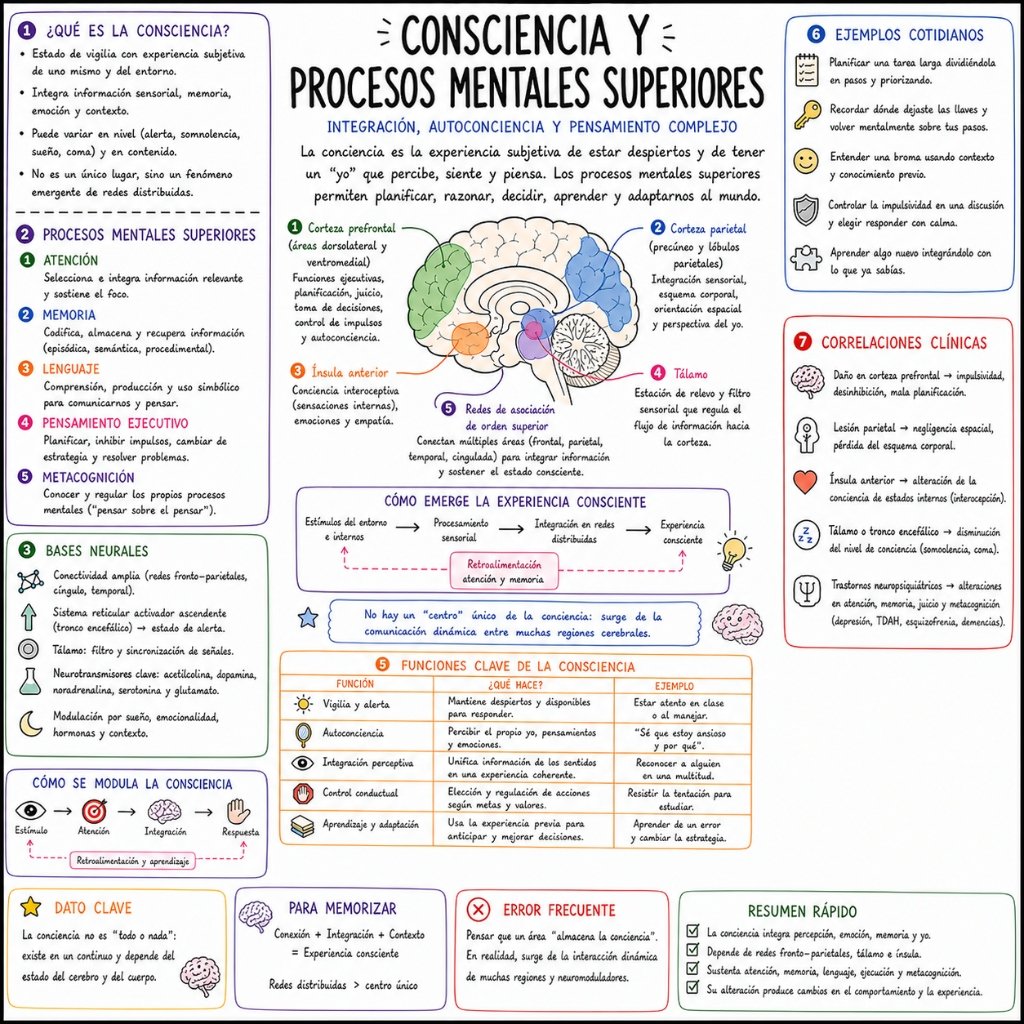 Consciencia y Procesos Mentales