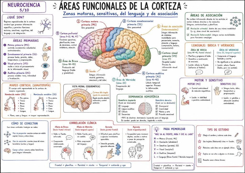 Lóbulos Cerebrales y sus Funciones